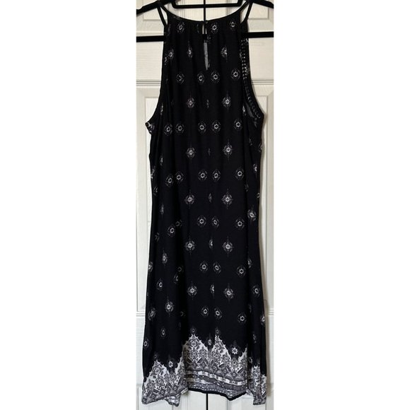 Mudd High Neck Ball Trim Swing Dress Mini/Knee Length 100% Rayon Junior Sz M-NWT - Picture 4 of 16